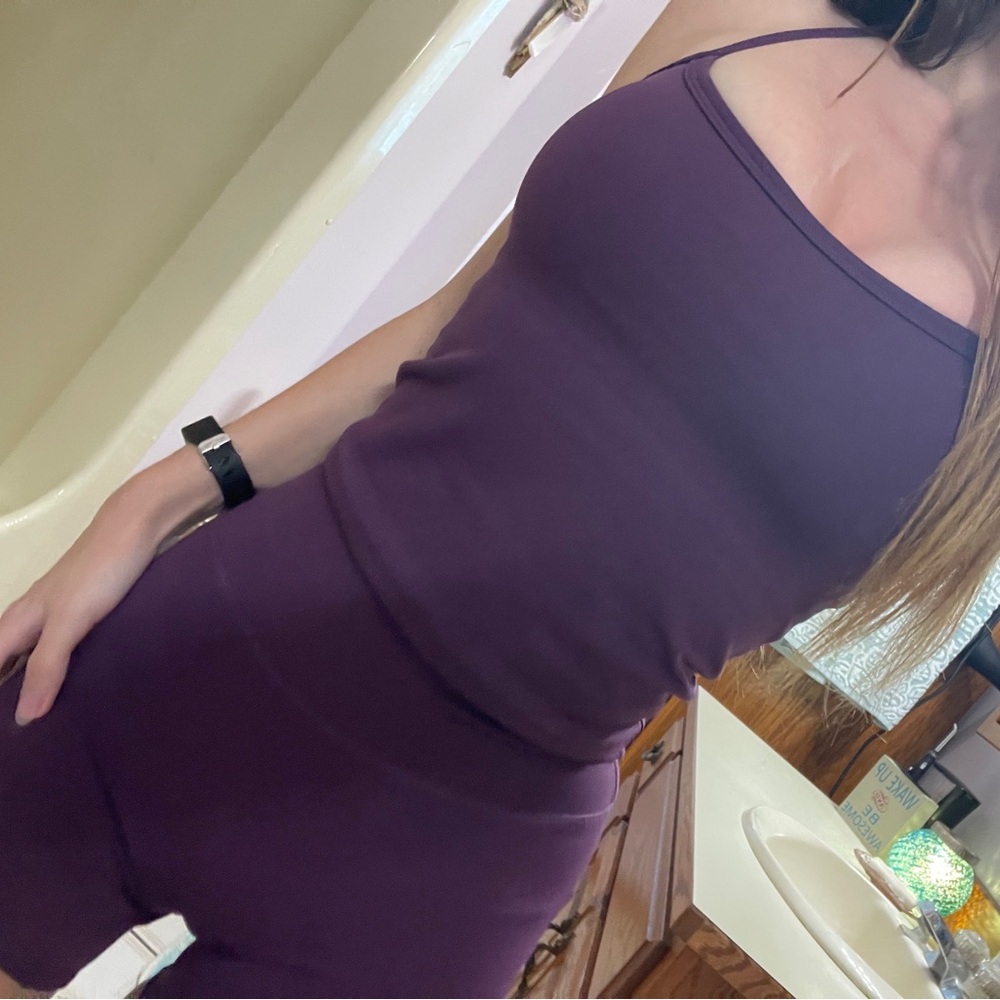 Plum Purple Athleisure Matching Set